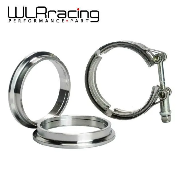 

WLR RACING - New type 3.25" V Band clamp flange Kit (Stainless Steel 304) For turbo exhaust downpipe Vband clamp WLR5235