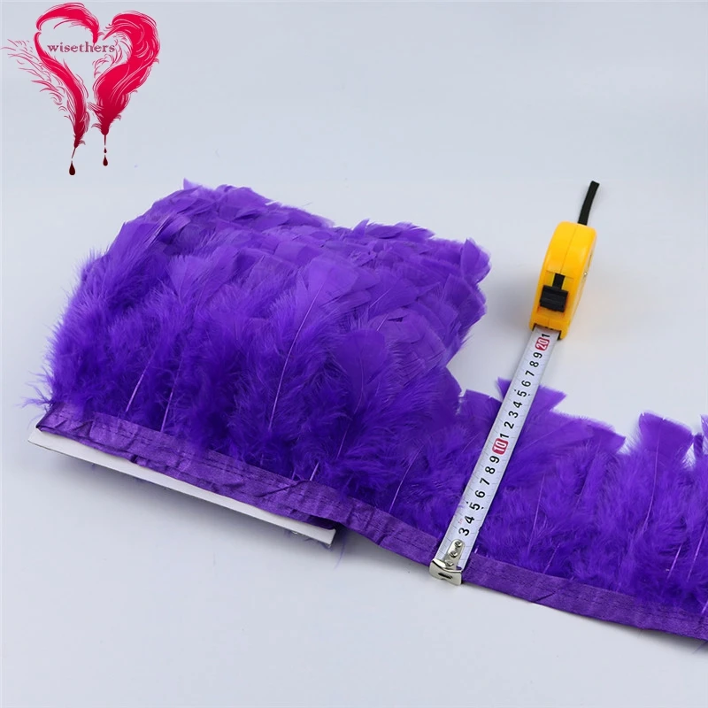 7 purple turkey feather trims 5