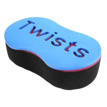 46 отверстий волшебный спонж для вьющихся волос дредс Скручивающиеся замки дреды расческа-щетка для локон губка Парикмахерская Кисть для волос волнистый дизайн