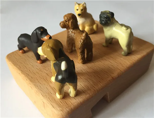 Cute Dogs Fridge Magnets PVC Toys Figures 5 Styles - 12