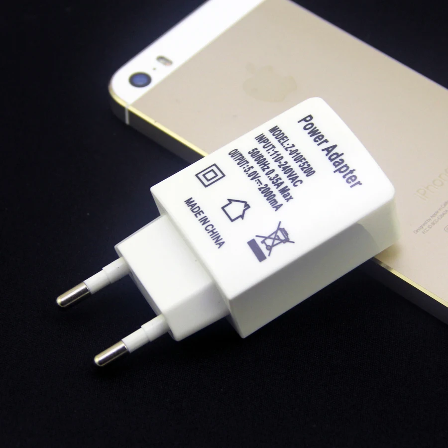 Универсальное сетевое зарядное устройство с евровилкой 5 В 2 А|tablet charger|usb charger