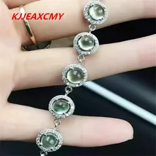 KJJEAXCMY ювелирные изделия и натуральных материалов винограда блестящий браслет инкрустированные S925 ювелирные изделия из стерлингового серебра