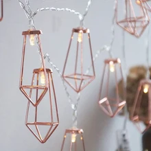 5 м 10 м светодиодный Ночной светильник, железный художественный Алмазный наружный теплый белый светодиодный светильник s, Рождественский светильник s, праздничные Свадебные вечерние украшения