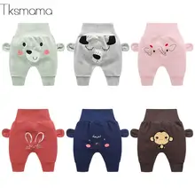 Новые модные повседневные штаны с рисунком для маленьких мальчиков и девочек на весну-осень детские штаны