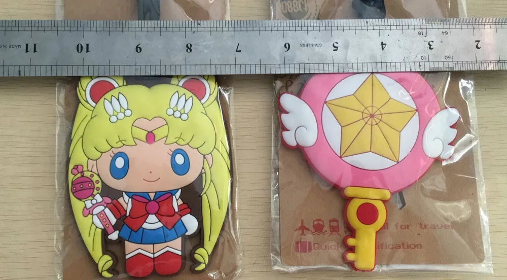 sailor moon luggage tag