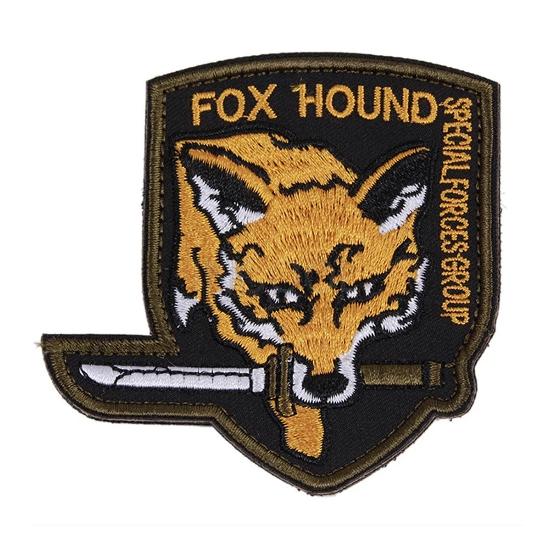 ##BUY Embroidery Patch Fox Morale Patch Tactical Emblem Badges Hook and Loop Fastener Embroidered Patches For Jacket Backpack Clothing
