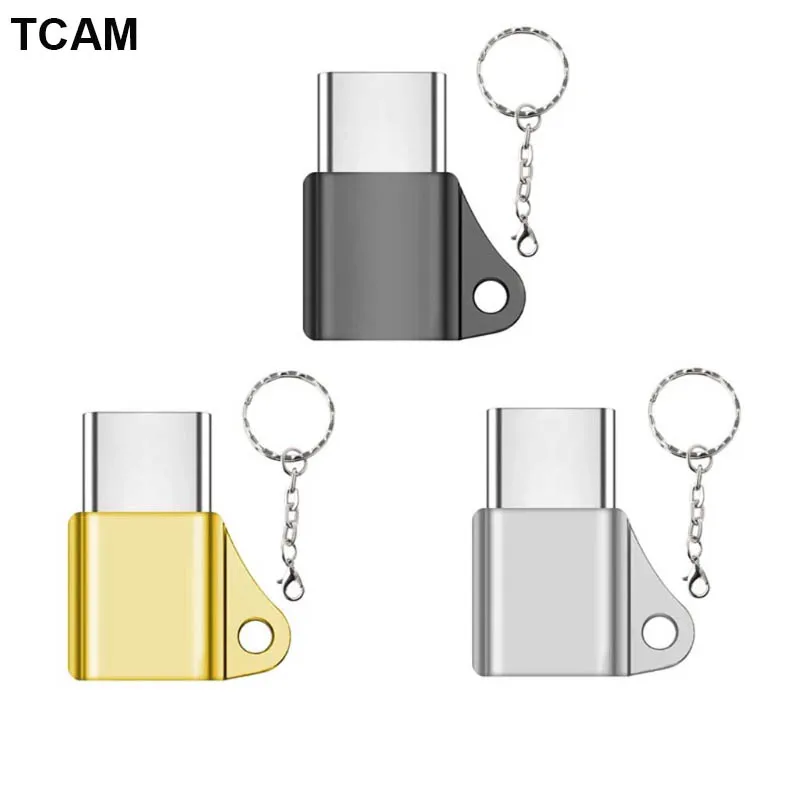 

USB C 3.1 Type C Male to Micro USB Female Converter Connector Keychain For Phone