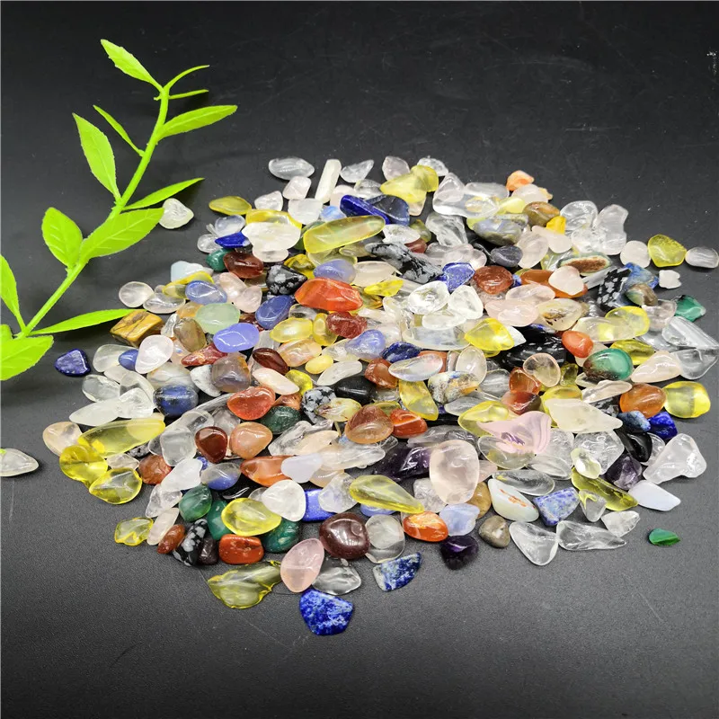 

Natural Mixed Colorful Quartz Crystal Stone Rock Gravel Specimen HealingStones
