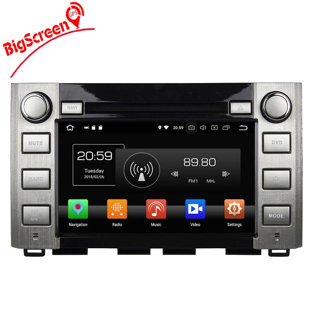 Top 2 Din Android 8.0 RAM 4GB+32GB 8 Core Car Radio GPS Navi For Toyota Sequoia Tundra 2014-2016 4