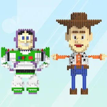 

1750Pcs Anime Toy Story Buzz Lightyear Woody Block Set DIY Building Brick Toy For Kids with Manual
