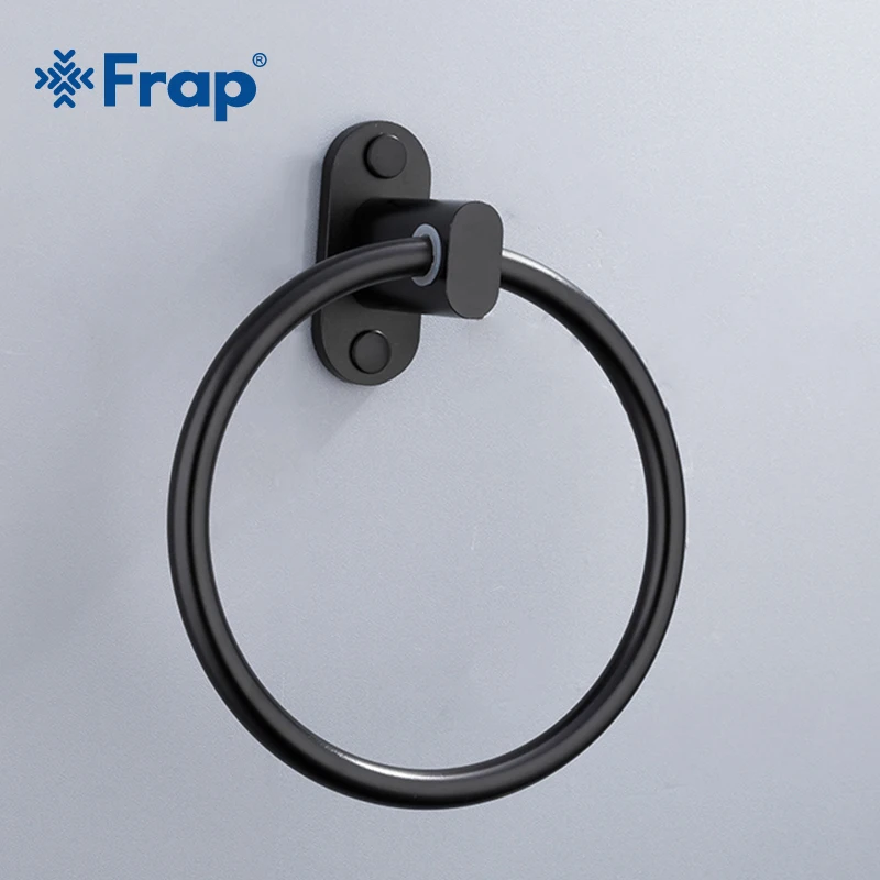 Toalla de aluminio del espacio Anillo de toalla europeo bronce cepillado toallero ba/ño toalla redonda