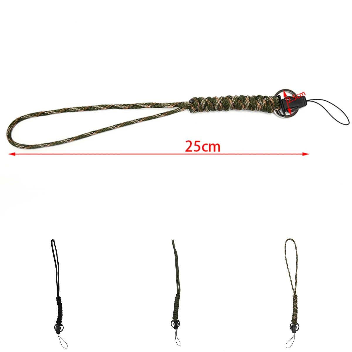 

7 Strand Paracord Outdoor Lanyard Rope Tent Rope Phone Camera String Sling