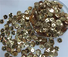 Free shipping 30g(1000pcs)wholesale 8mm Cup Round Light Gold color loose sequins Paillettes sewing Wedding craft DIY Free shipping 30g(1000pcs)wholesale 8mm Cup Round Light Gold color loose sequins Paillettes sewing Wedding craft DIY