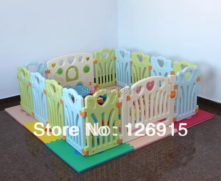 Free shipping baby game fence colorful plastic fence baby ballpoll kids