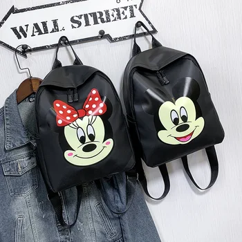 

New Children Cartoon Backpack Minnie Mickey Print Schoolbag Kindergarten/Primary School Kids Bags Infantil Mochila for Baby Girl