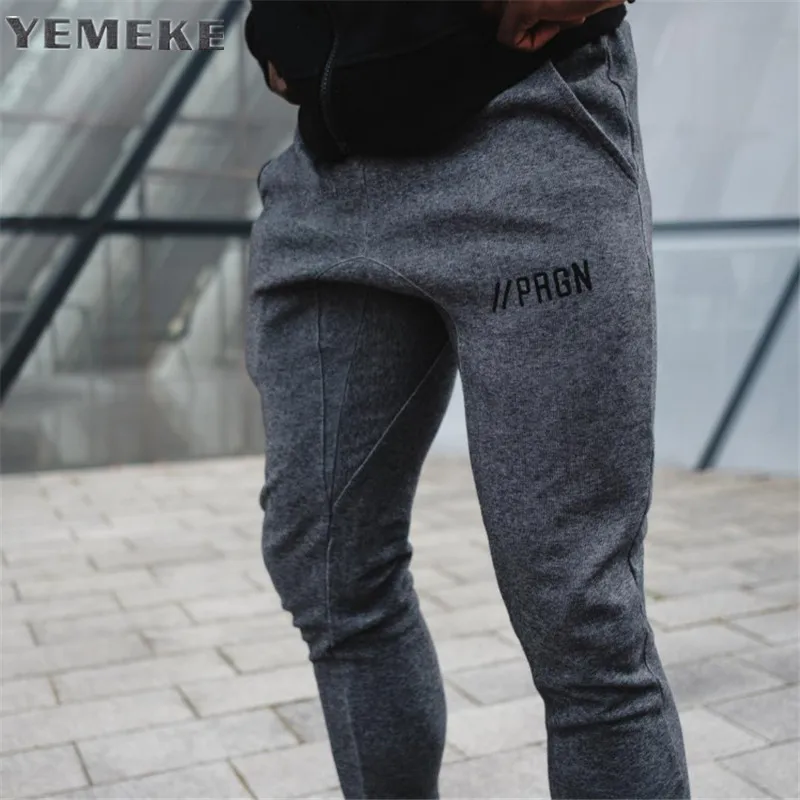 

2017 New Men's Fitness bodybuilding Workout Cloth Sporting Active Cotton Pants Men Jogger Pants Sweatpants Bottom Leggin M-XXL