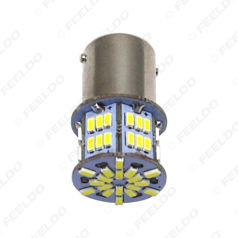 FEELDO 10 шт. DC12V 1156 BA15S/P21W 3014 чип 54LED Автомобильная Поворотная Светодиодная лампа