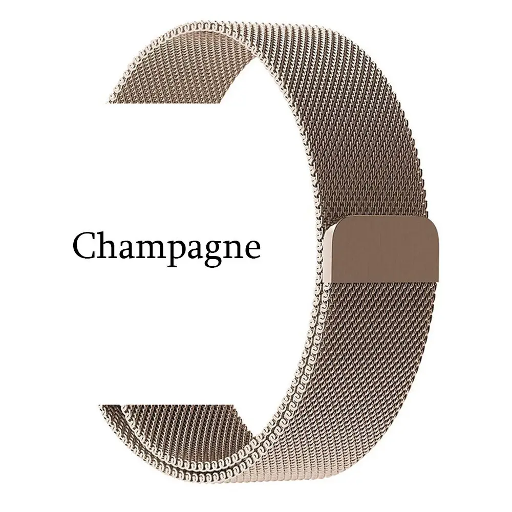 TORQUILA Миланский ремешок для наручных часов Apple Watch Series 4/3/2/1 38 мм/40 мм Нержавеющая сталь магнитный металлический ремешок для наручных часов iWatch, 42 мм/44 мм - Цвет ремешка: Champagne