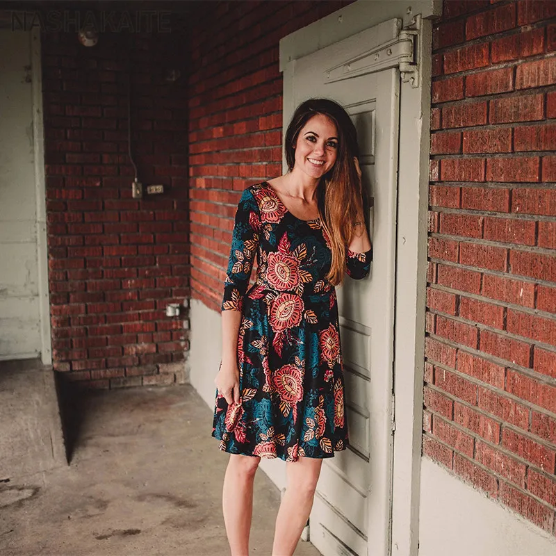 Mother-daughter-dresses-2019-Vintage-Floral-Mini-Dress-Mom-and-daughter-dress-Mother-and-daughter-clothes (4)