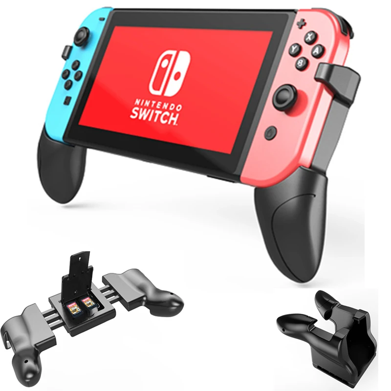 

Nintend Switch Gripstand Adjustable Foldable Ergonomic Switch Grip Handle bracket Grip w/ Game Card Slot For Nintendos Switch NS