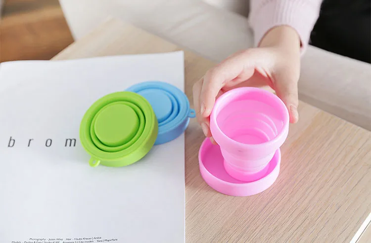 Outdoor Travel Folding Silicone Travel Water Cups