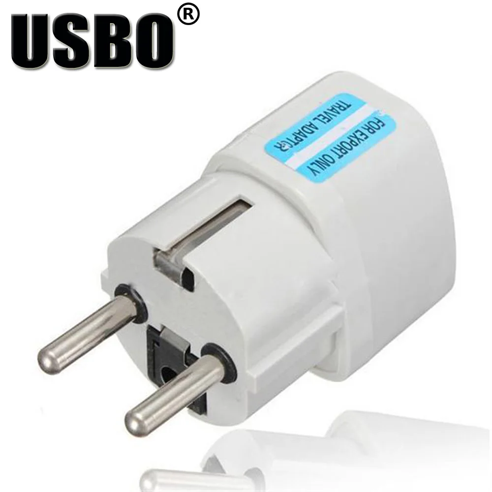 

White 10A 250V International Travel Universal Germany French Adapter Electrical Plug For UK/US/EU/AU to EU Socket Converter