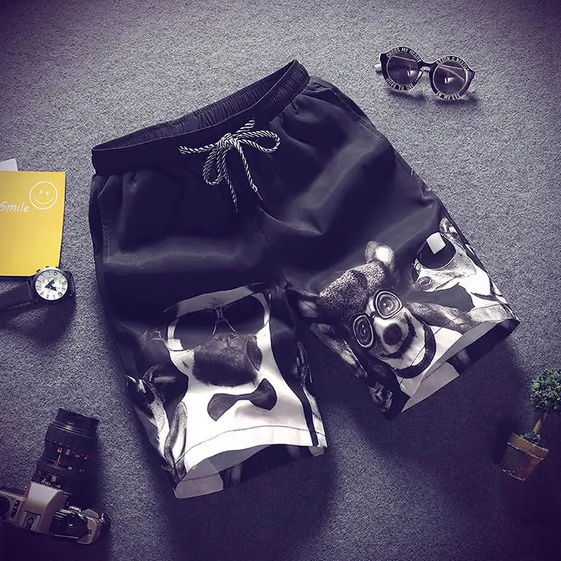 2019 Men's beach shorts personality printing summer thin section breathable comfort casual men's shorts large size M-4XL 2019 Men's beach shorts personality printing summer thin section breathable comfort casual men's shorts large size M-4XL