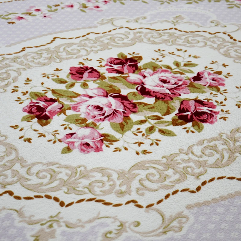 200X240 سنتيمتر الرعوية كبيرة السجاد لغرفة المعيشة الحديثة روز زهرة غرفة نوم السرير أوروبا سجاد و السجاد أريكة الجدول الأميرة حصيرة