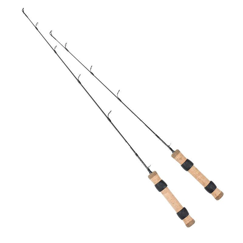 1 Section Ice Fishing Rod Made of SOLID CARBON 100 2'/2.4' Ice Rod w
