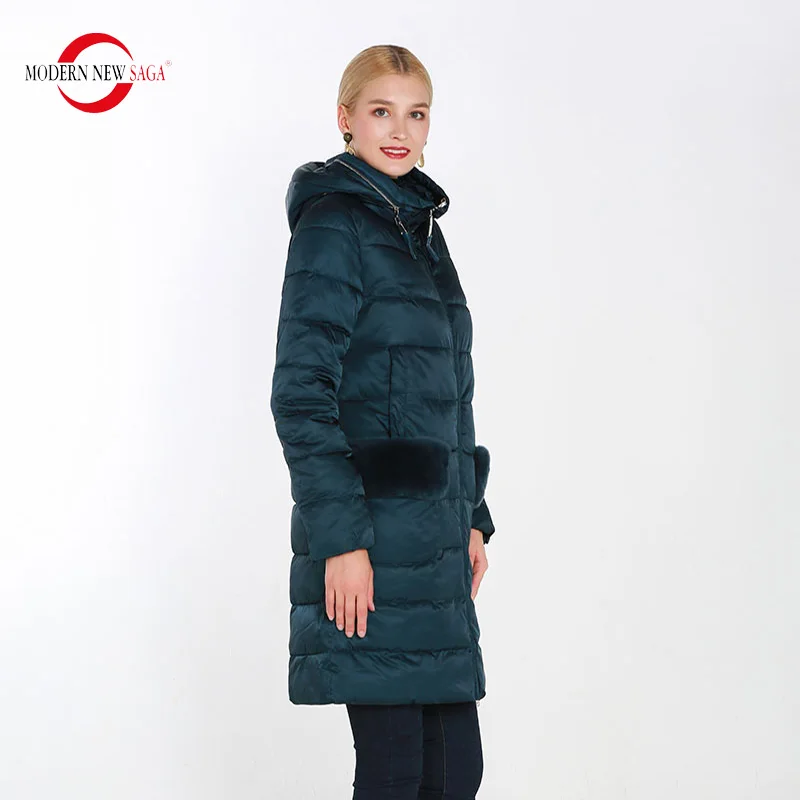 Modern New SAGA 2019 Autumn Women Jacket Zipper Women Hooded Coat High Quality Thick Cotton Padded Jacket Women Parkas Warm