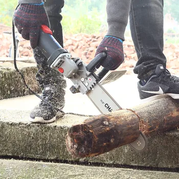 

KindsGoods Multifunction Electric Chain Saw Converter Bracket DIY Set For 100mm 4" Electric Angle Grinder Woodworking Tool