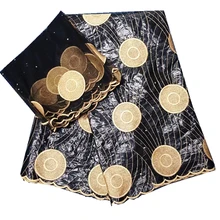 Базен riche getzner дизайн бисерный базин riche ткань tissu Африканский bazin Lace с вышивкой и камнями