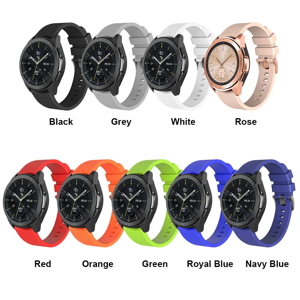 Silicone Watchband Strap - 20mm Adjustable Bracelet