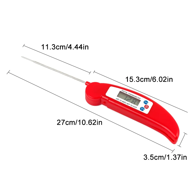 1 шт цифровой Кухня складной термометр с щупом для мяса для приготовления на гриле выпечка мера Температура детектор Инструмент кухонный инструмент, для торта