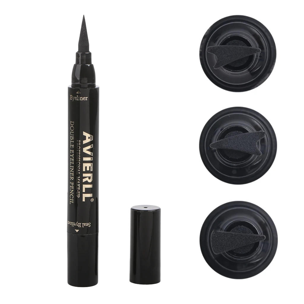 1PC Winged Wing Eyeliner Stamp Black Thin Thick Eye Liquid Waterproof