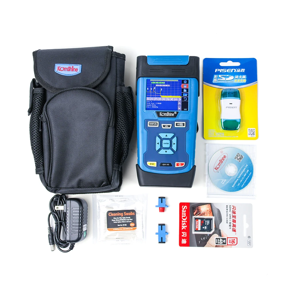 

Dual Wavelengths 1310/1550nm OTDR Singlemode QX40 Easy Carrying Portable OTDR Tester/ Optical Time Domain Reflectometer