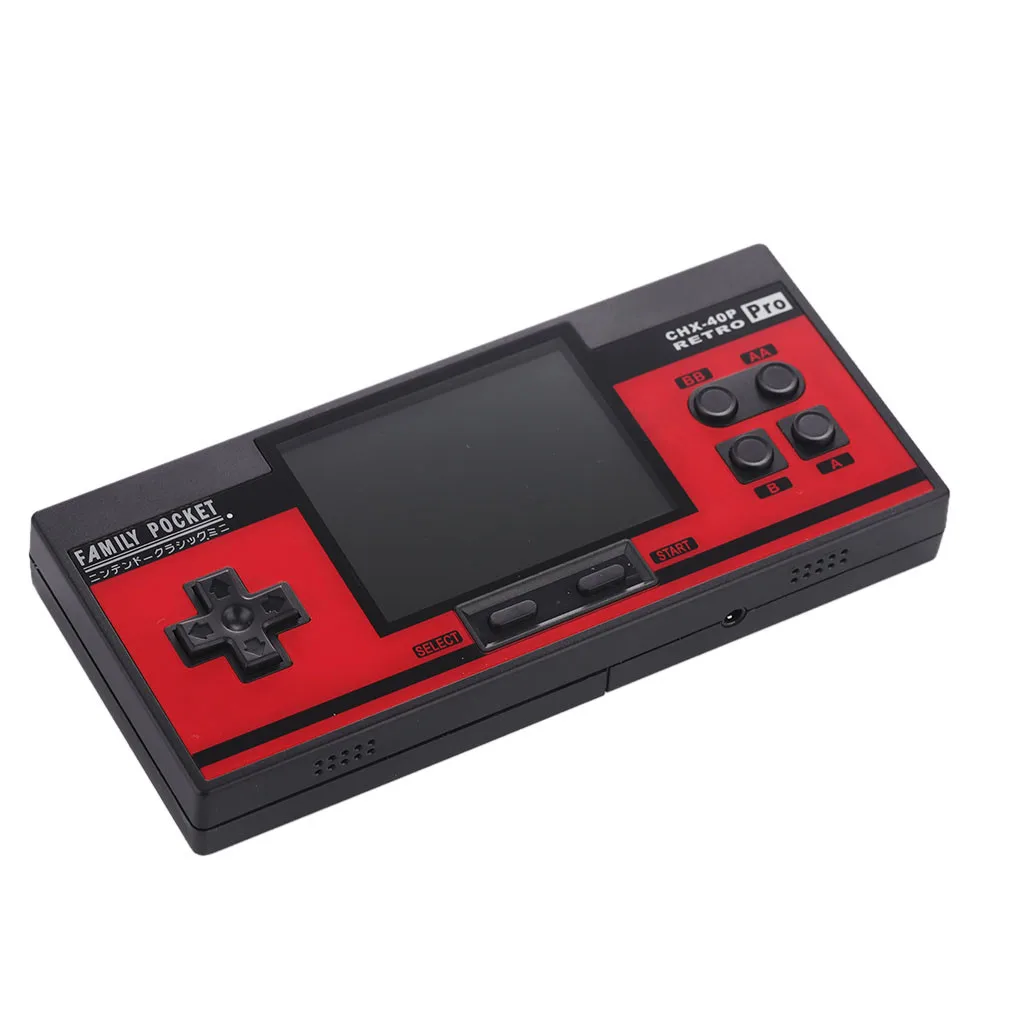 Горячая ретро портативный ручной игровой плеер семейный Карманный встроенный в 638 игр 8 бит лучший подарок для ребенка Ностальгический плеер игровая консоль - Цвет: Red