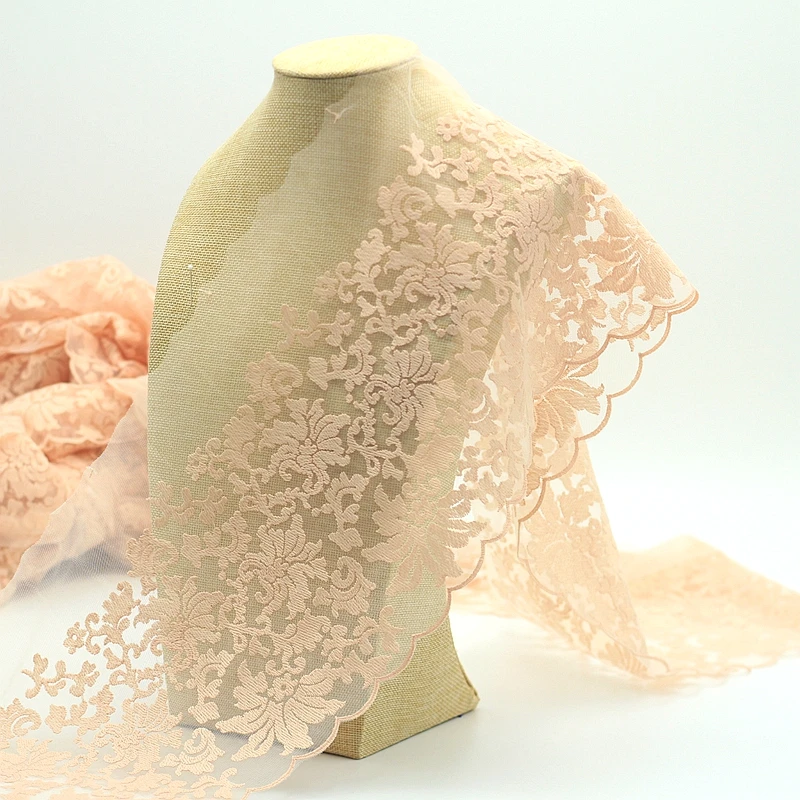 

MLAEY 2y/lot Exquisite Embroidered Lace Trim, Lace Fabric ,Quality Lace Ribbon , DIY Craft&Sewing Dress Clothing Accessor