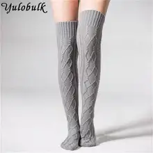 Вязаные женские гетры выше колена, длинные носки для дома, сетка из ромба, носки для обуви, женские сапоги, манжеты, зимний утеплитель для ног, гетры