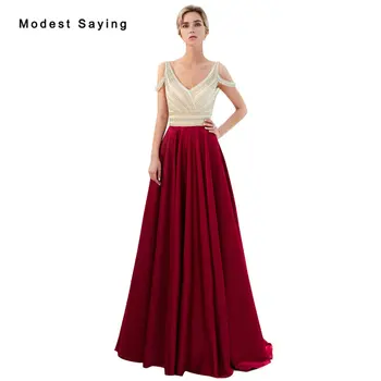 

Sexy See Through Backless A-Line V Neck Crystal Evening Dresses 2019 Featuring Beaded Top Long Formal Prom Gowns with Straps