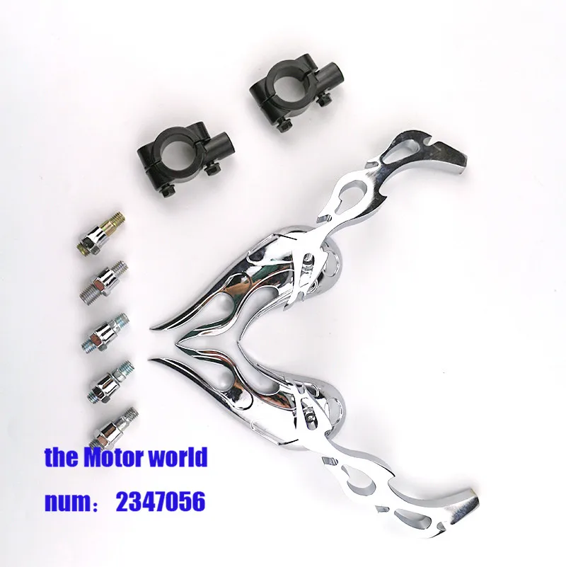7/8 &quotРучка Бар Конец Зеркала серебристый мотоцикл для Harley Honda Suzuki Yamaha Кафе Racer