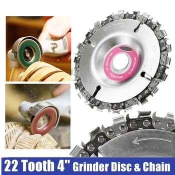 

22 Tooth 4 Inch Fine Cut Grinder Disc and Chain For 100/115 Angle Grinder