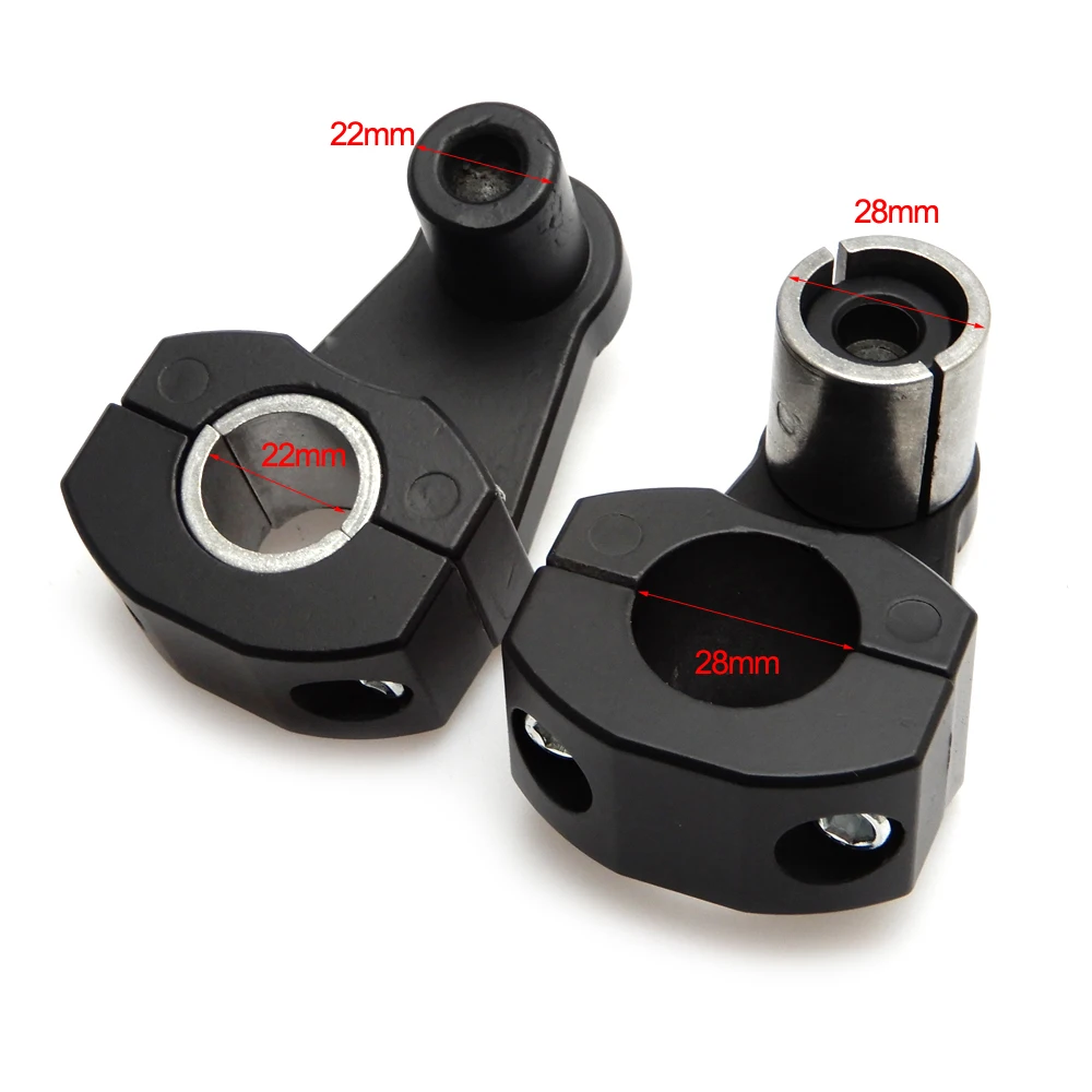 Motorcycle Bar Clamps Riser Handlebar Handle Bar Risers for 22MM 7/8" 28MM 1 1/8 Fat Bar For