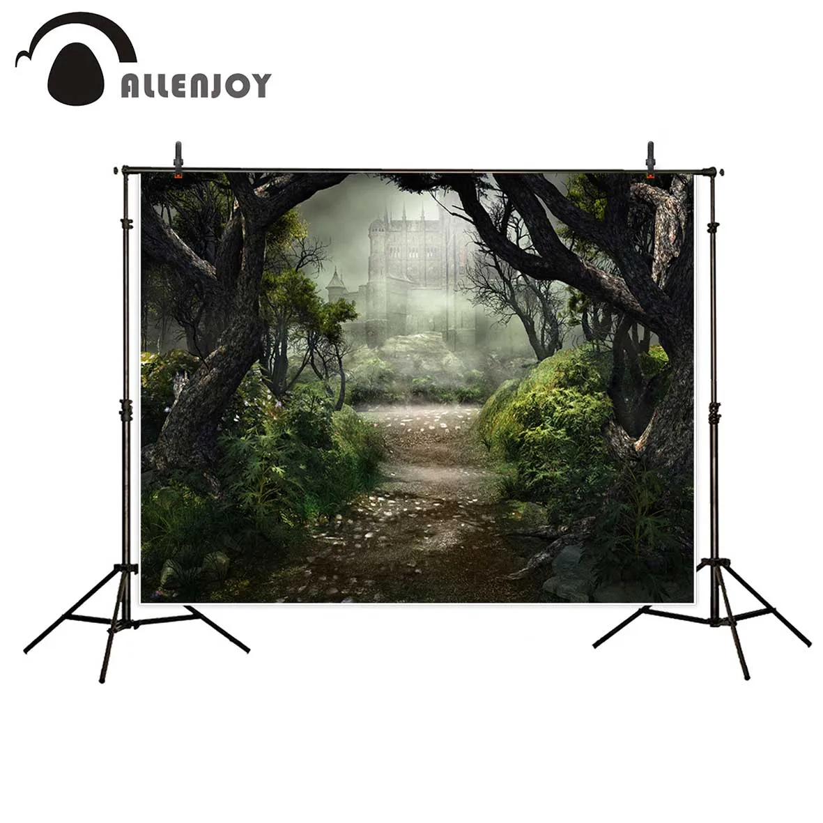 Allenjoy фотофоны замок Дерево Путь Страна Чудес сказочный лес фон фотобудка для