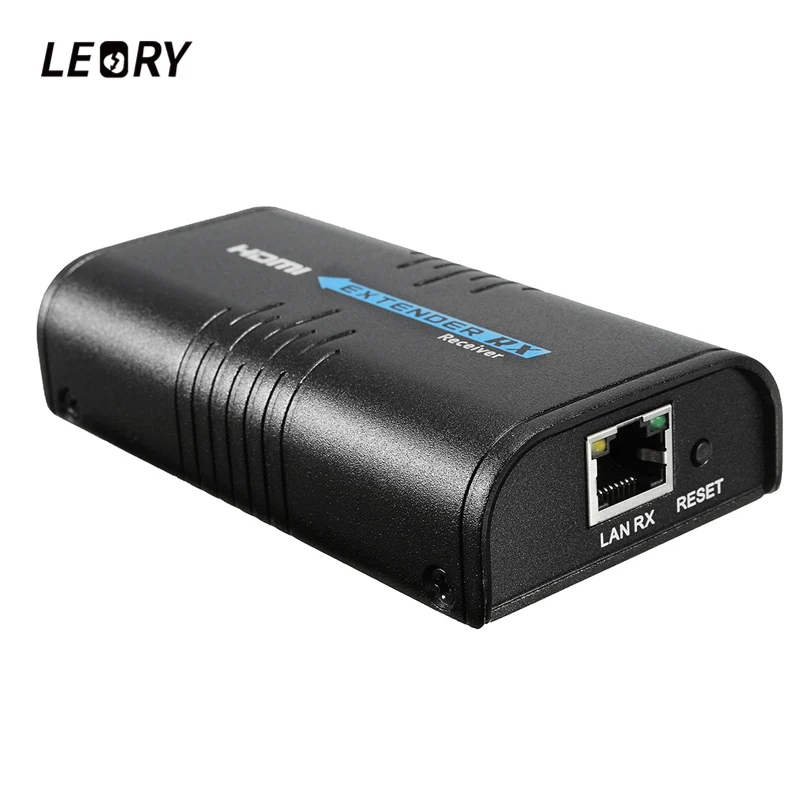 

LEORY HDMI Extender TCP/IP UTP/STP CAT5e/6 Rj45 LAN Ethernet Network HDMI Extender Transmitter TX Receiver RX