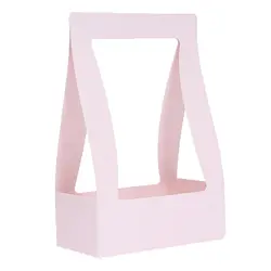 Цветочная корзина Бумага коробки Портативный цветы Упаковочная коробка Водонепроницаемый флорист свежий цветок сумка в черный, розовый