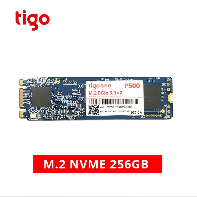 Tigo 256GB SSD PCIe M.2 NVMe 2280 Внутренний твердотельный накопитель PCI-e 3,0x2 Настольный Ноутбук P500 HDD внутренний жесткий диск