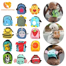 DOGGYZSTYLE Сумка-переноска с мультипликационным принтом, рюкзак для собак, рюкзак для щенков, кошек, школьная сумка, многофункциональный рюкзак для маленьких собак, рюкзак-мишка