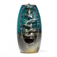 Креативный домашний рестурант Bouddha Декор шишки благовония горелка керамический обратный поток водопад дым ладан горелка Курильница держатель LF184