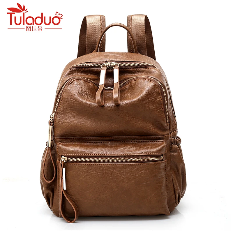 

Fashion Women Backpack High Quality PU Leather Backpacks for Teenage Girls Female School Shoulder Bag Bagpack mochila